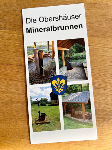 Flyer über die Geschichte der Obershäuser Mineralbrunnen und der Johannisburg